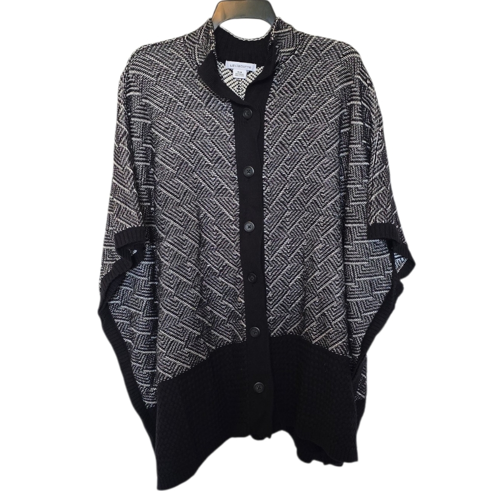 Liz Claiborne Knit Poncho Size S/M
